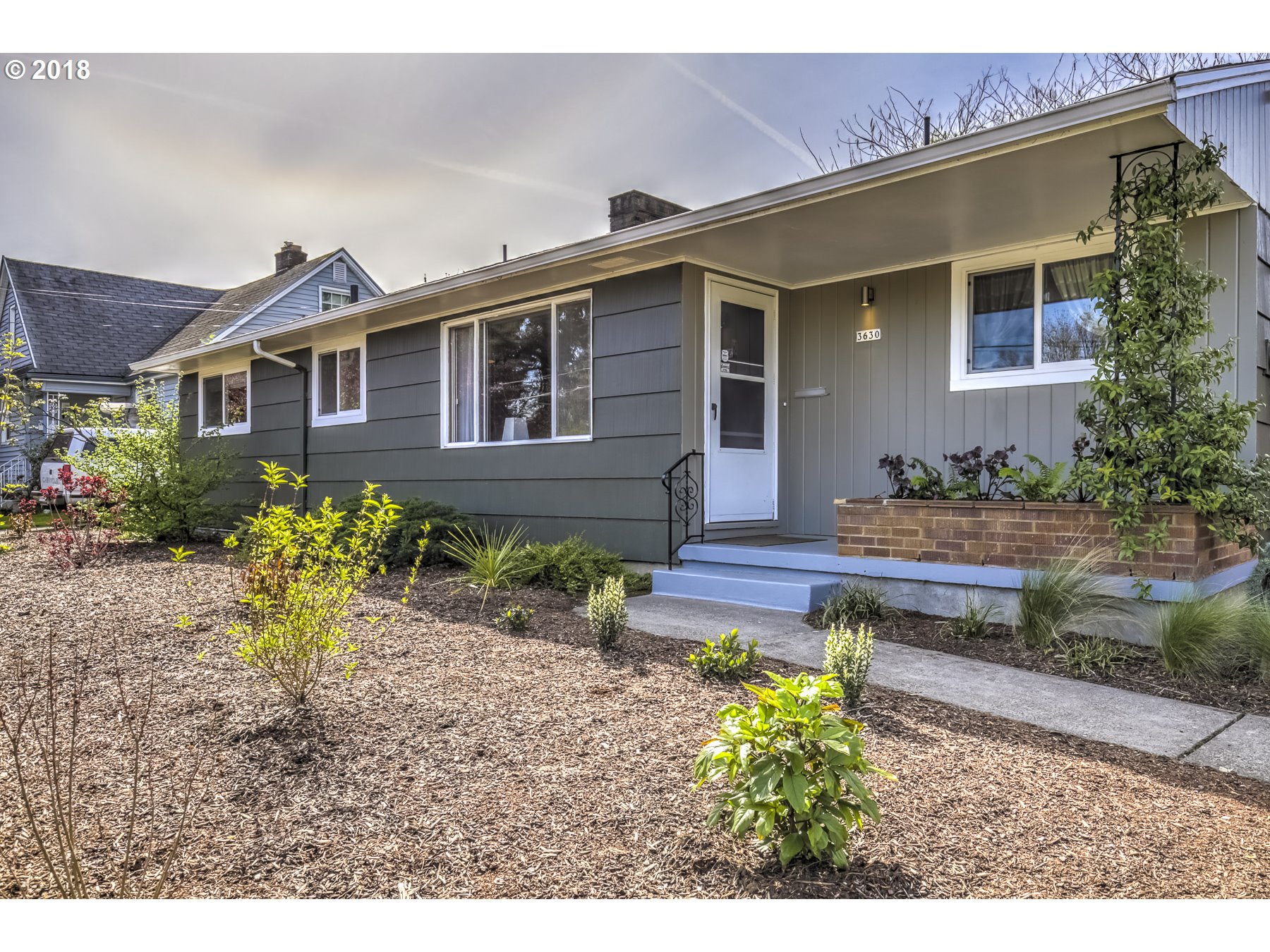 An outside inside Kenton Mid-Century house