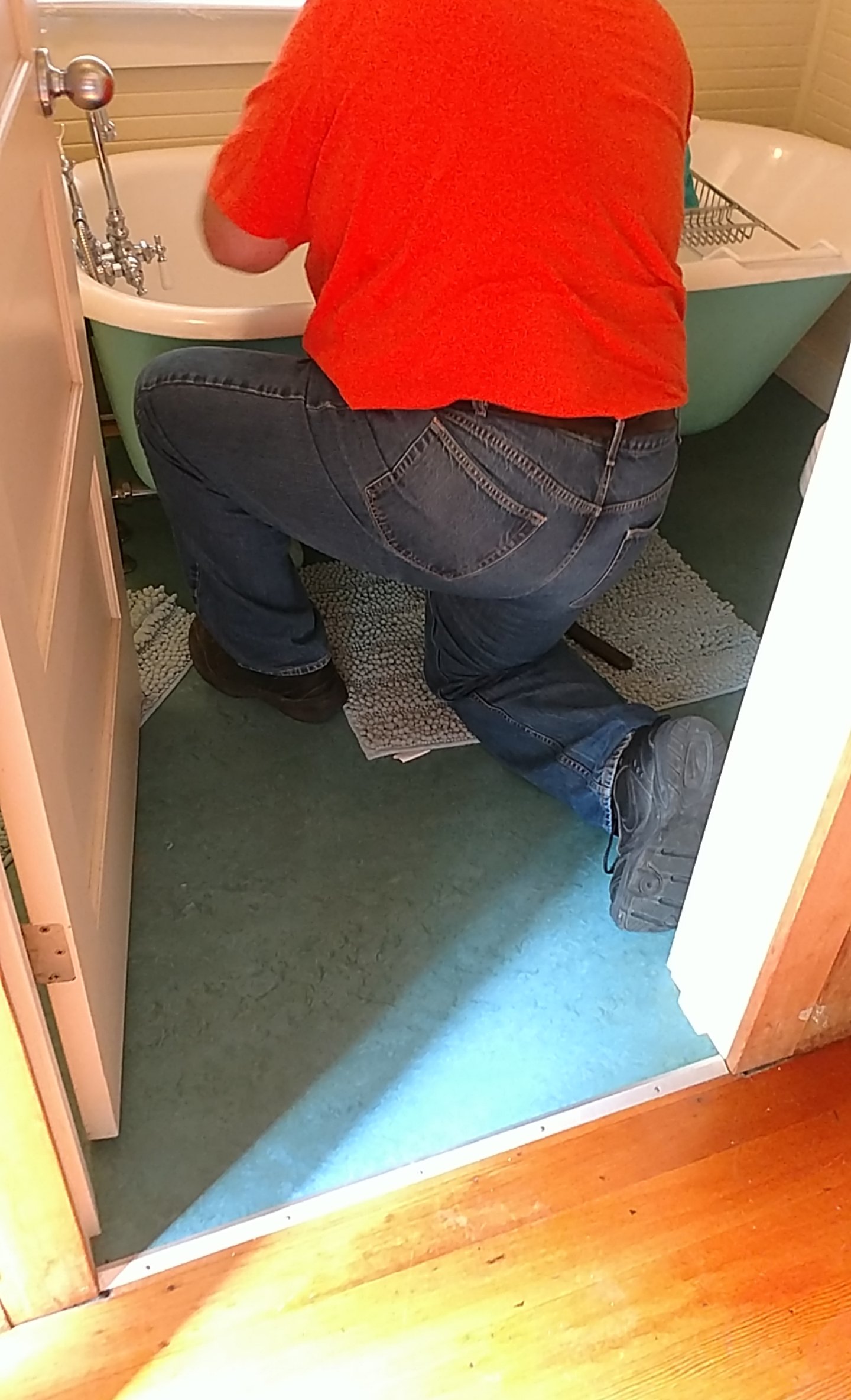 No cracks about my plumber, please!